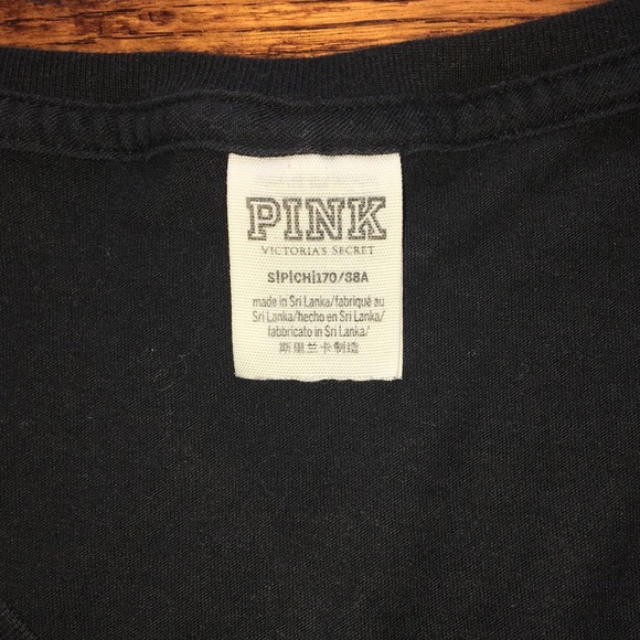 Black Victoria’s Secret Pink T-Shirt - Picture 4 of 4